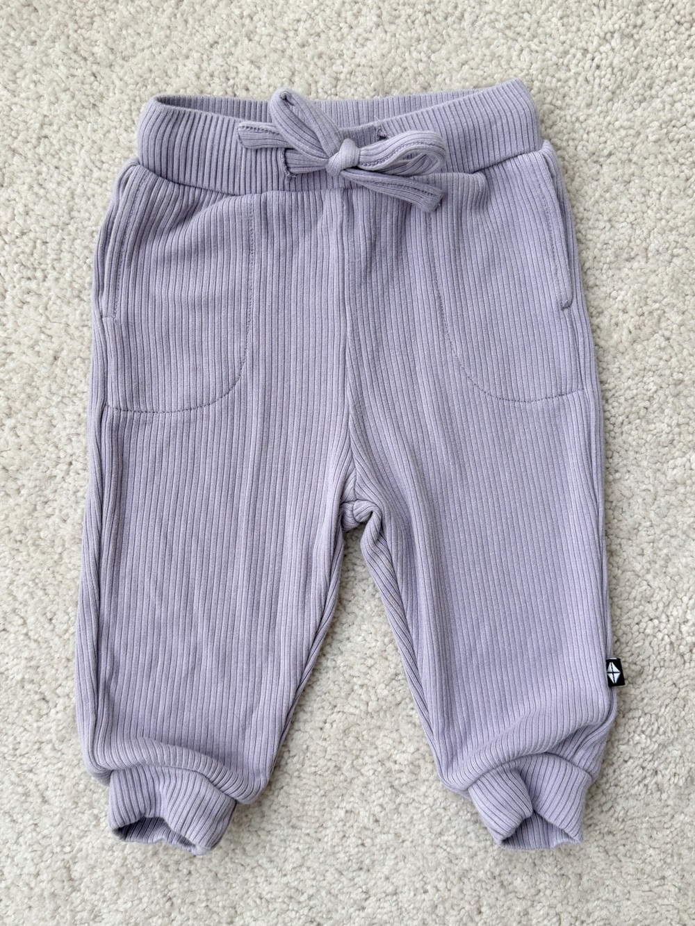 Kyte BABY Lilac Ribbed Jogger Pants